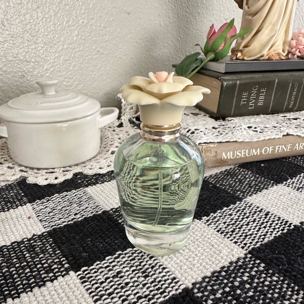 Dolce & Gabbana Glass Diffuser with Cream and Pink Floral Top